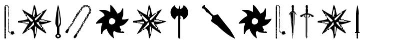 Ancient Weapons font