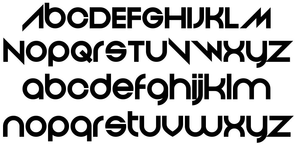 And Then It Ends font specimens
