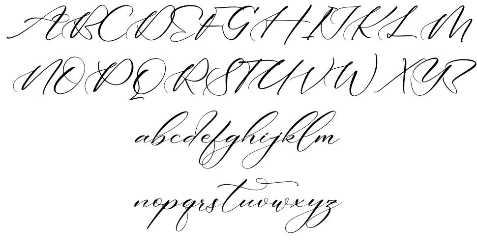 Andaeni font specimens
