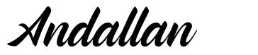 Andallan шрифт