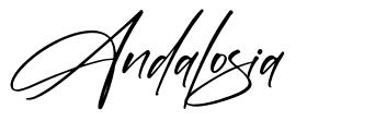 Andalosia 字形
