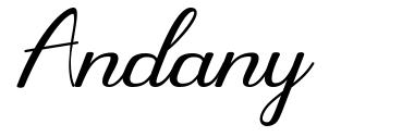 Andany шрифт