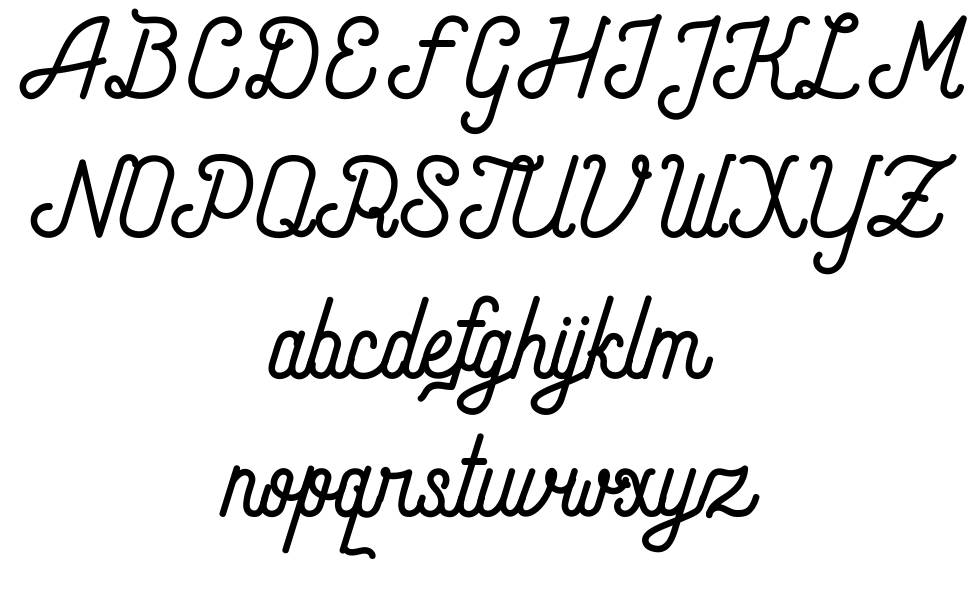 Andara Script font Örnekler