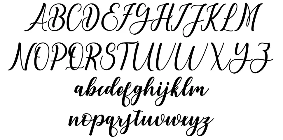 Andayani schriftart vorschau