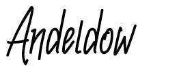 Andeldow font