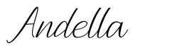 Andella 字形
