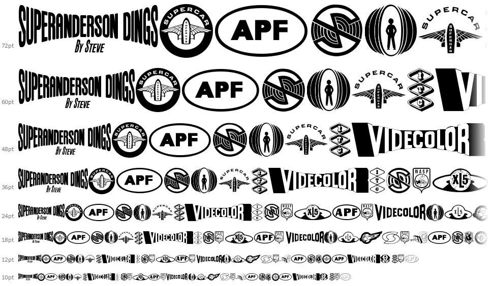 Anderson Dings 1 font by Steve Ferrera FontRiver