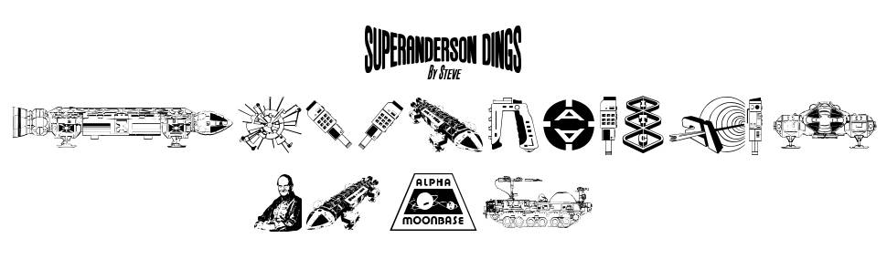 Anderson Space1999 Dings font Örnekler