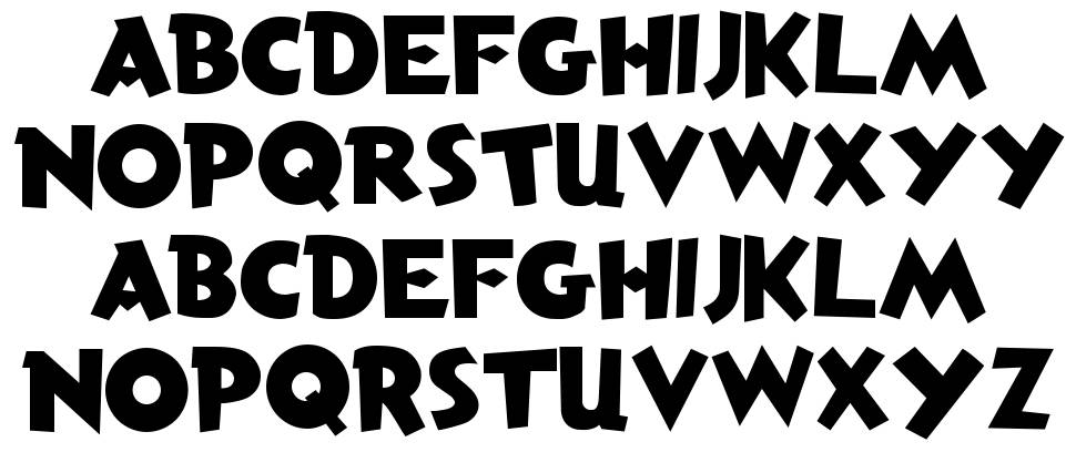 Anderson Torchy the Battery Boy font specimens