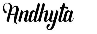 Andhyta písmo