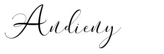 Andieny font