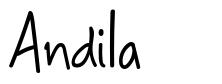 Andila 字形
