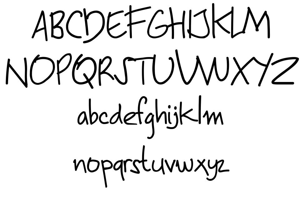 Andila font specimens