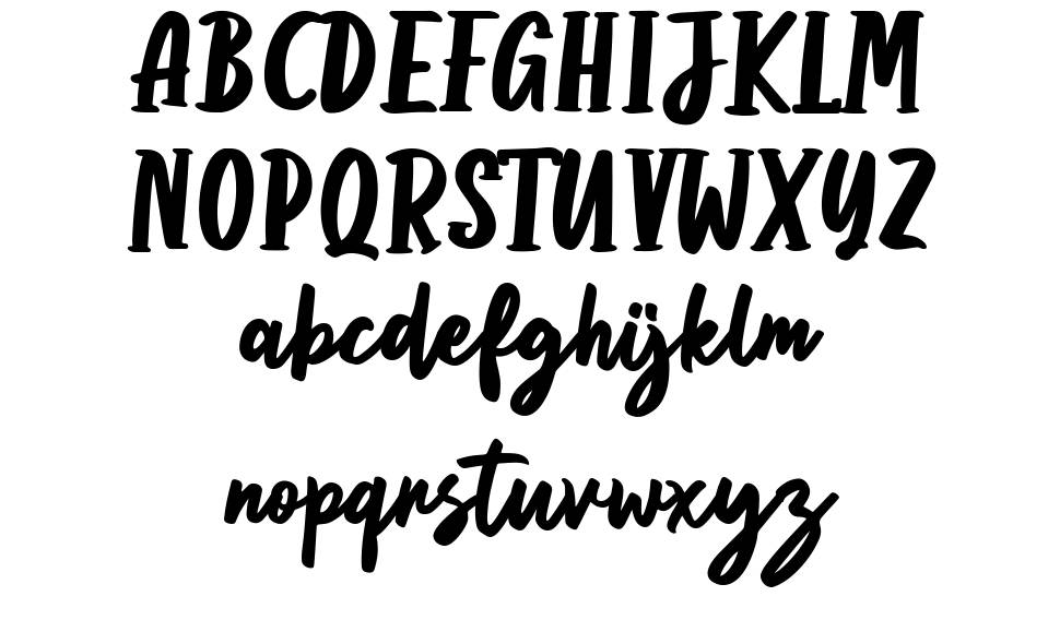Anditya font specimens