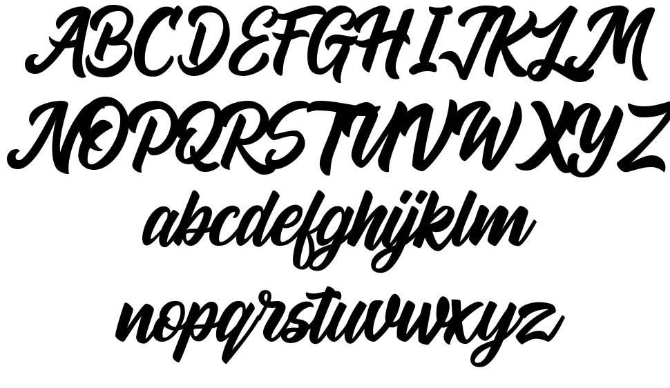 Andora font specimens