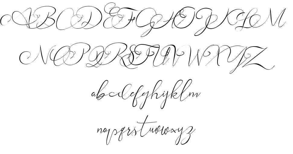 Andora Ardelion font specimens