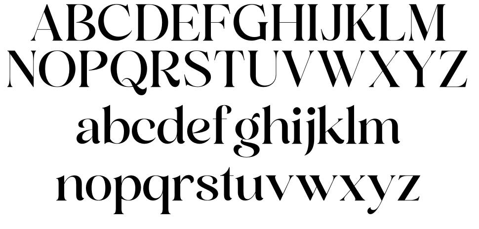 Andora Modern Script font Örnekler