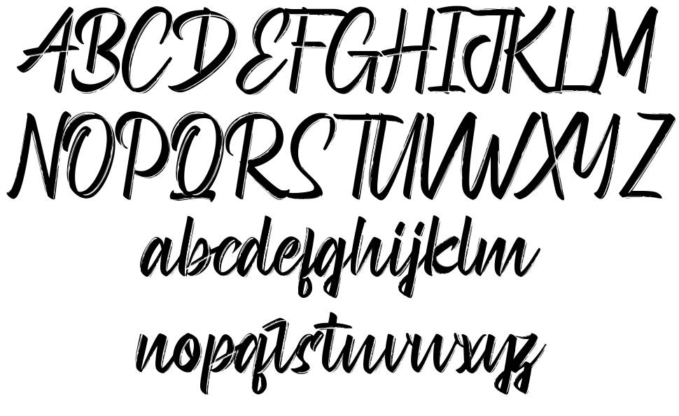 Andrianto font specimens