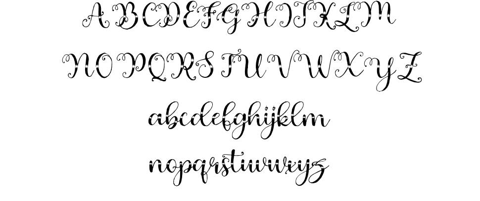 Andrila font specimens