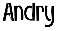 Andry шрифт