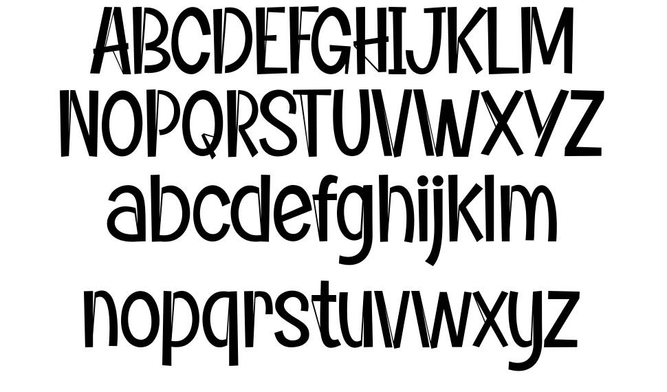 Andry font specimens