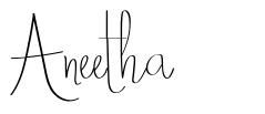 Aneetha font