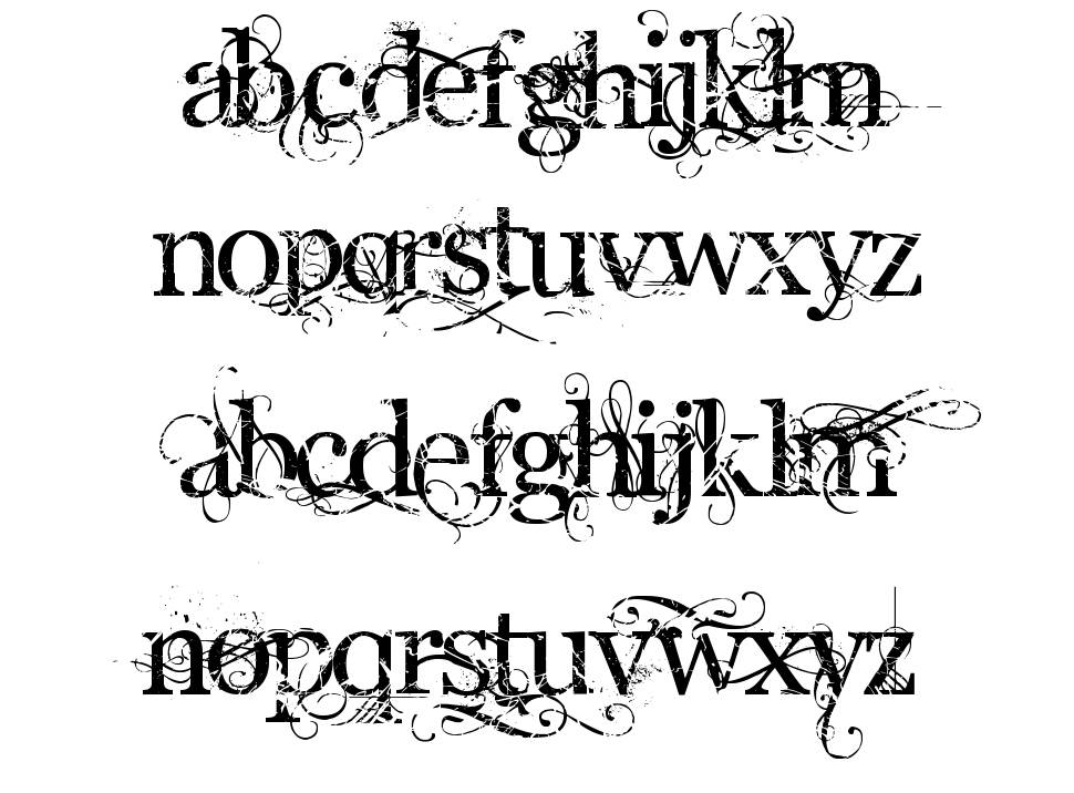 Angelic War font specimens