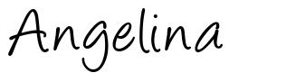 Angelina schriftart