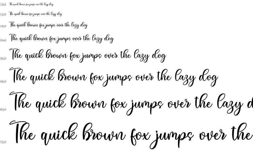 Angeliva font Waterfall