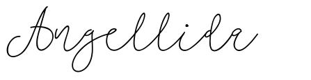 Angellida шрифт