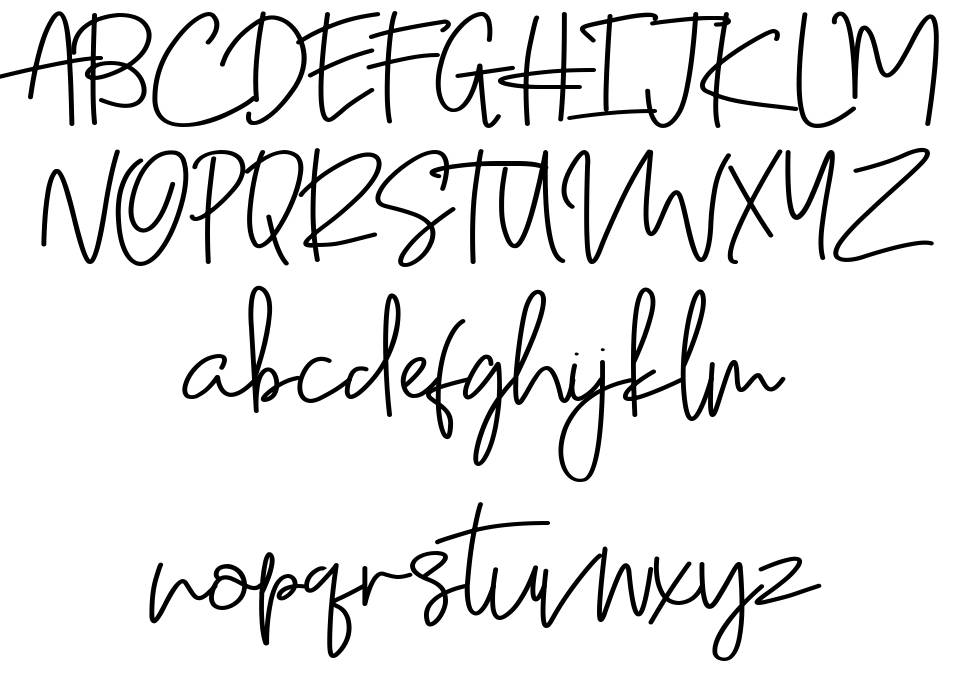 Anggeliana font Örnekler
