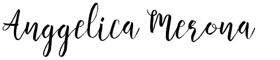 Anggelica Merona шрифт