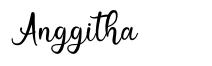 Anggitha шрифт