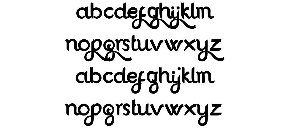 Anggrelli font Örnekler
