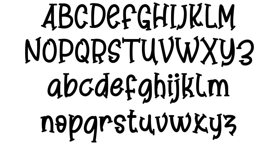 Angkise font Örnekler