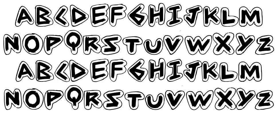 Angle Strokefont specimens