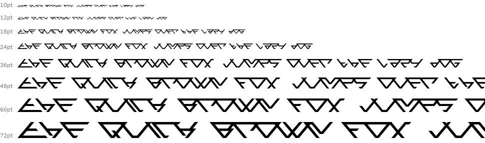 Angled font Şelale