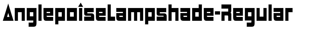 AnglepoiseLampshade-Regular шрифт
