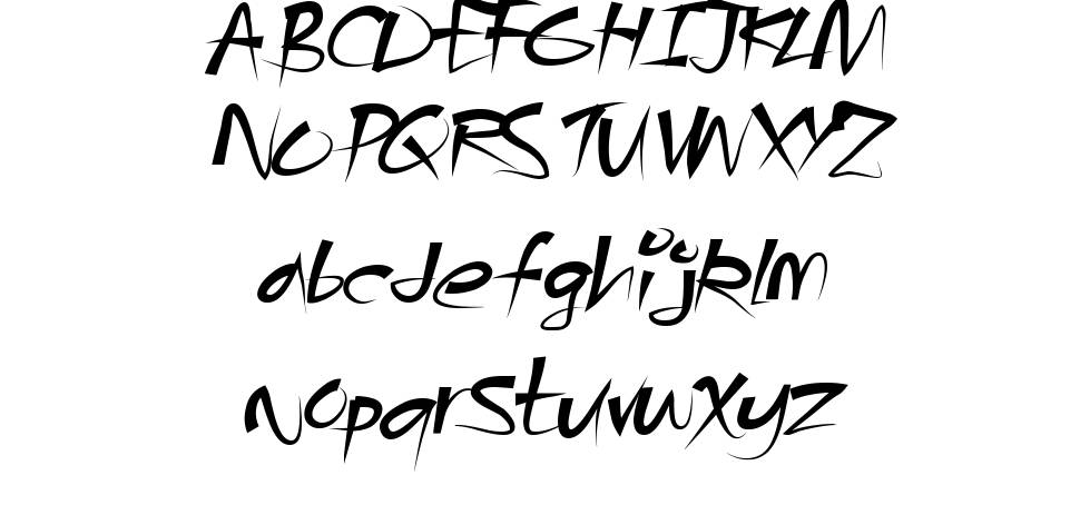 Angry Beavers font specimens