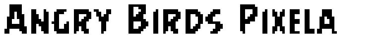 Angry Birds Pixela 字形
