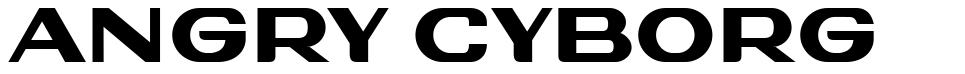 Angry Cyborg font