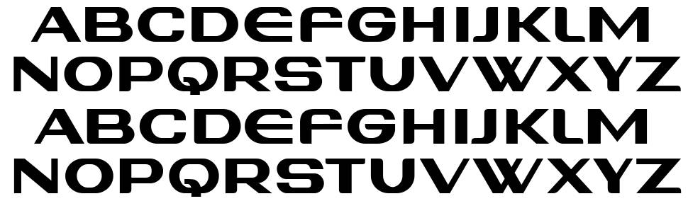 Angry Cyborg font specimens