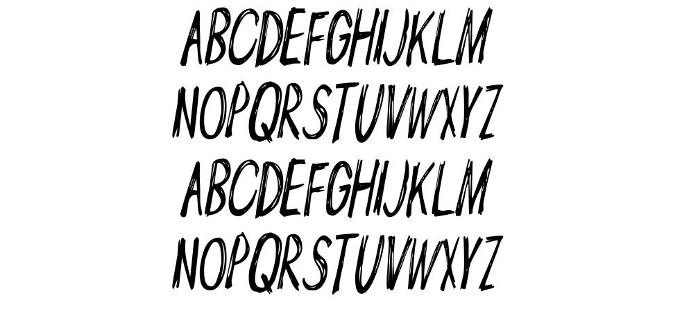 Angry Mob font specimens