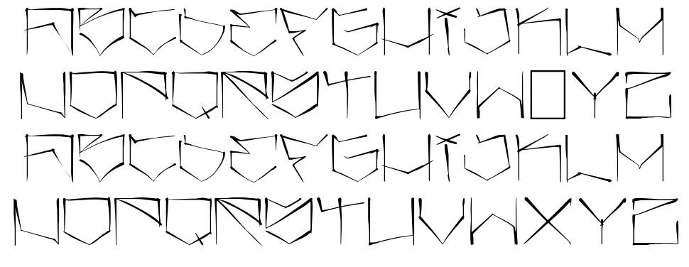 Angrydubs font specimens