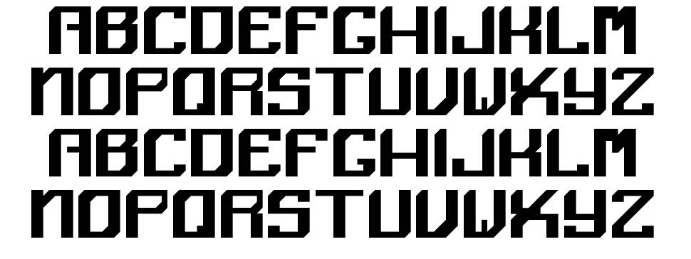 Angular font specimens