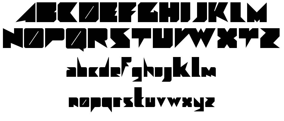 Angulo font specimens