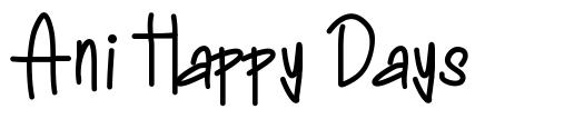 Ani Happy Days шрифт