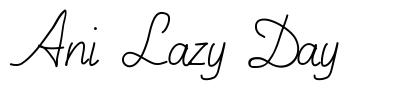 Ani Lazy Day フォント
