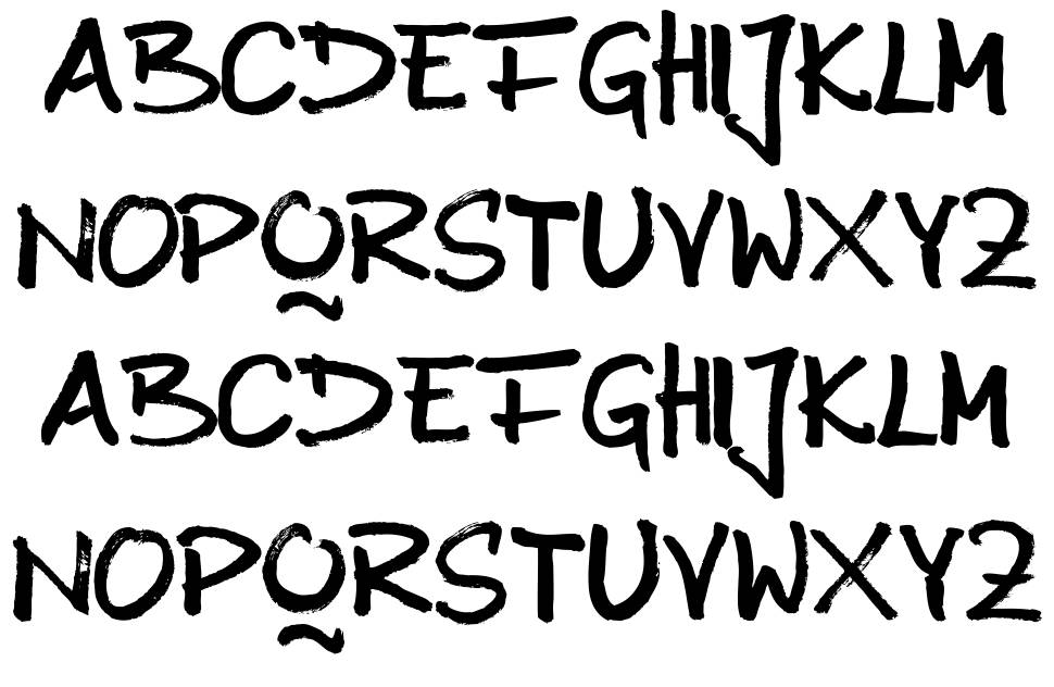 Anilin font specimens