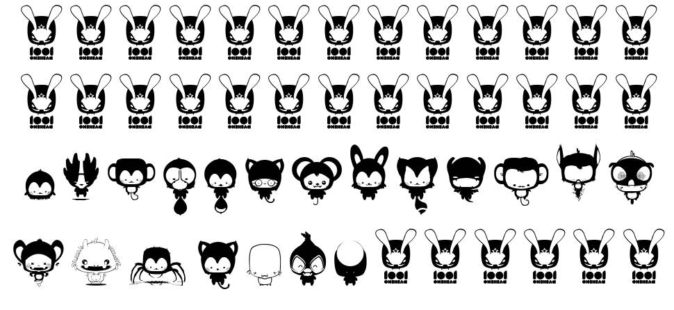 Animal Kai font Örnekler